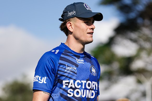 Lachlan Galvin trains with Canterbury at Belmore.