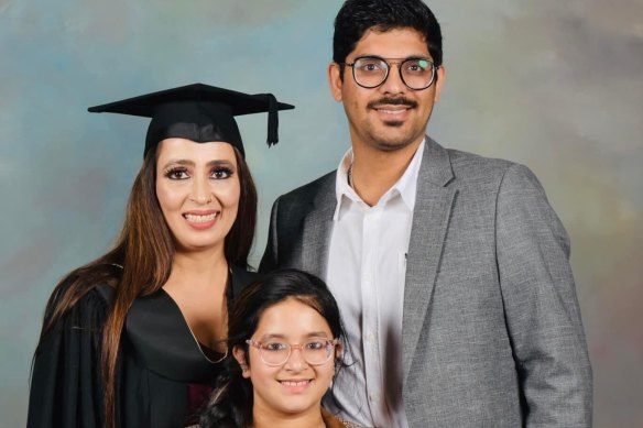 Pratibha Sharma, 44, her daughter Anvi, 9 and partner Jatin Chugh, 30 died in the Daylesford crash.