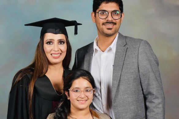 Pratibha Sharma, 44, her partner Jatin Chugh, 30, and her daughter Anvi, 9, have been identified as three of the victims of the Daylesford crash.