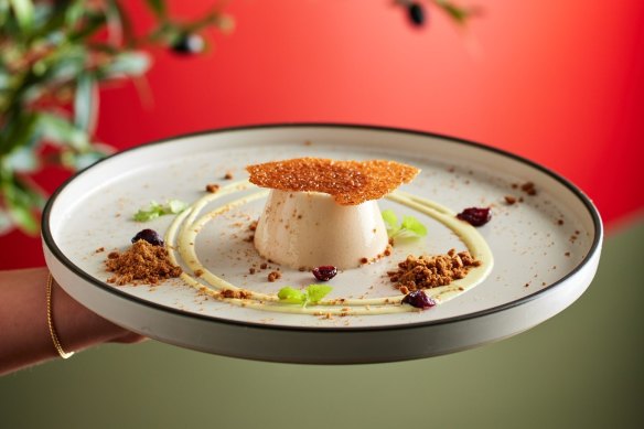 Eggnog panna cotta will feature in the Christmas lunch at W Brisbane’s The Lex restaurant.