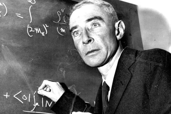 Dr Robert Oppenheimer in 1957.