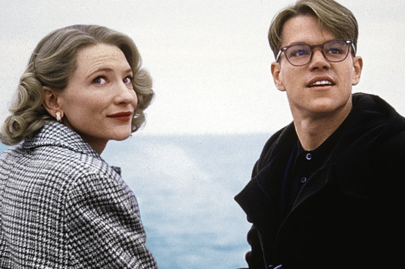 Cate Blanchett and Matt Damon in a sunnier version of the story in Anthony Mighella’s 1999 film The Talented Mr Ripley.