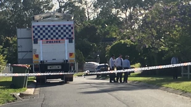 Police investigate the death of the woman at Worongary on the Gold Coast.