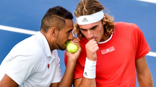 Nick Kyrgios and Stefanos Tsitsipas.