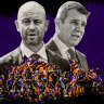 Cricket Australia CEO Todd Greenberg and chair Mike Baird.