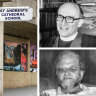 St Andrew’s school, former principal Canon Garth and Alan Moffat.