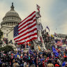 Crowds swarm the Capitol on January 6, 2021.