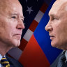 Joe Biden and Vladimir Putin. 