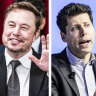 Elon Musk (left) cofounded OpenAI with Sam Altman in 2015, but left before the company took off.