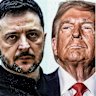 Ukrainian President Volodymyr Zelensky, US President Donald Trump and Russia’s Vladimir Putin.