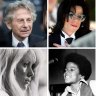 Clockwise from top left: Roman Polanski; Michael Jackson; Woody Allen; Allen’s Manhattan; Jackson performing with The Jackson 5; Polanski’s Repulsion.