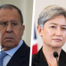 Sergei Lavrov and Penny Wong 