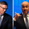 Ousted NSW premier Dominic Perrottet and former treasurer Matt Kean. “We fended off the teals, we fended off One Nation, what we couldn’t fend off was a resurgent Labor after 12 years in government,” Kean said.