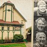 Korumburra Baptist Church, and (from top) Heather Wilkinson, Gail Patterson and Don Patterson. 