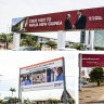 Australia’s arm-wrestle with China is all over the billboards