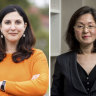 Labor’s candidate for Chisholm, Carina Garland, and the incumbent, Gladys Liu.