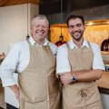 Shannon Kellam and Herve’s head chef Marco Valcarcel Alonso.