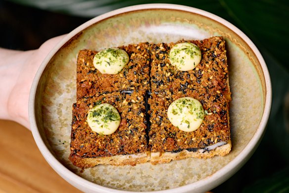 Expect spins on classic dishes such as this sweet and sour prawn toast.