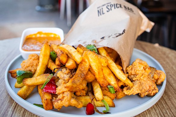 The spice bag at Nasi Lemak House in Carlton.