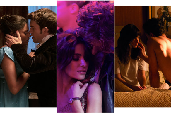 Sexy scenes: Bridgerton, Sex/Life and Fifty Shades of Grey.