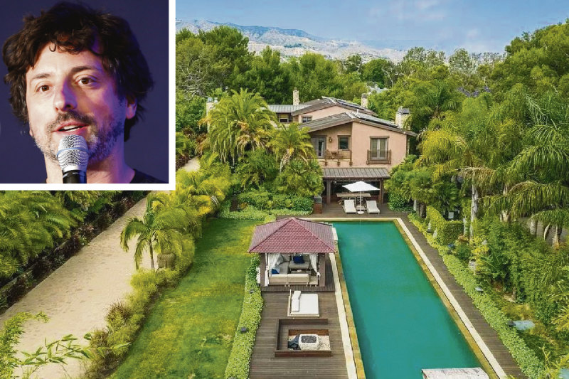 Google co-founder drops $18m on Pink’s former Malibu estate