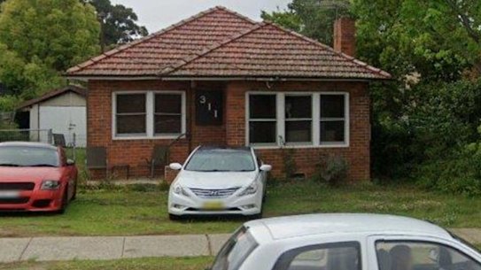 One of five aging Kingsgrove properties under construction to be transformed into eight one-bedroom and eight two-bedroom units. 