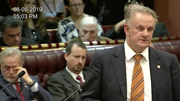 One Nation's NSW leader, Mark Latham, is the unofficial leader of the right-wing bloc in the upper house house. 