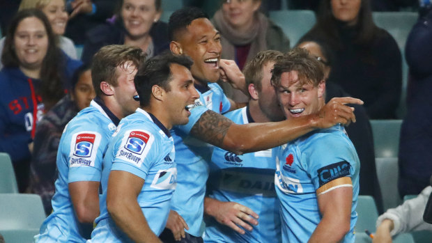 On the cusp: Israel Folau is likely to stay in Waratahs blue next year. 