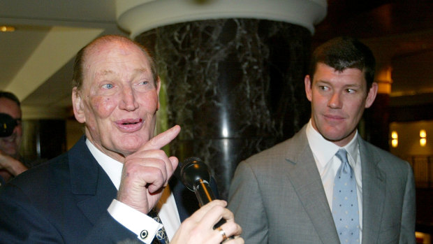 Club members: the late Kerry Packer and his son James.