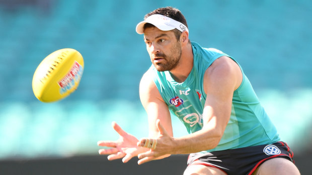 Can't catch a break: Heath Grundy has suffered another setback on his road back to the Swans' side.
