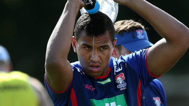 Altercation: Jacob Saifiti was injured in an alleged incident outside a Newcastle pub.