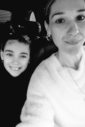 Johanna Papas with her now 10-year-old daughter Alijana. 