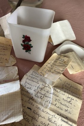 The house was a treasure trove of trinkets, with a drawer full of handwritten traditional recipes. 