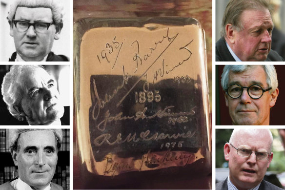 The case was handed down to John Nimmo in 1962, Richard McGarvie in 1975, Frank Vincent in 1983, Dyson Hore-Lacey in 1995, Julian Burnside in 2005, and Julian McMahon in 2015.