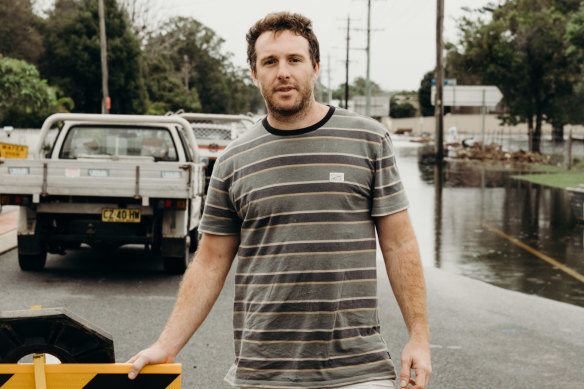 Tarrant Lakeman has lost his home in the floods.