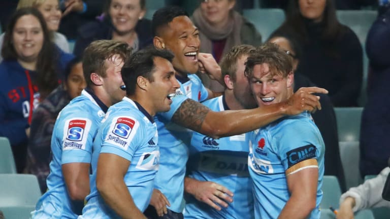 On the cusp: Israel Folau is likely to stay in Waratahs blue next year. 