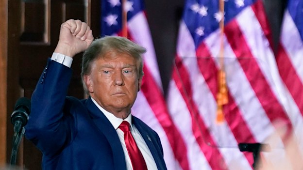 I’ll never quit: Former president Donald Trump after being indicted a second time.