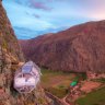 Make like a condor with your own eyrie in a Skylodge Adventure pod in Peru.