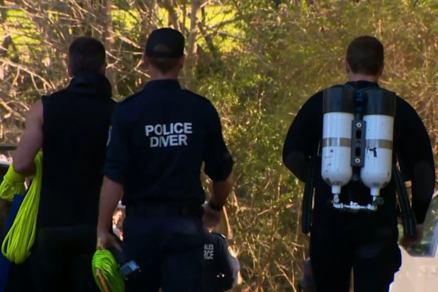 Police were called to the area after a member of the public spotted clothing in a creek.