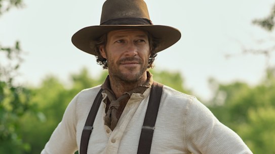 Luke Bracey as Charles Ingalls in the reboot of Little House on the Prairie.