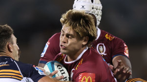 Queensland Reds coach Les Kiss believes James O’Connor’s [pictured] return from injury is nearing. 