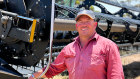 Barley grower Lyndon Mickel is busy harvesting  on his WA farm.