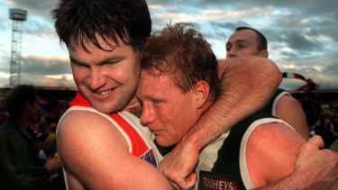 Danny Frawley and great friend Nathan Burke.