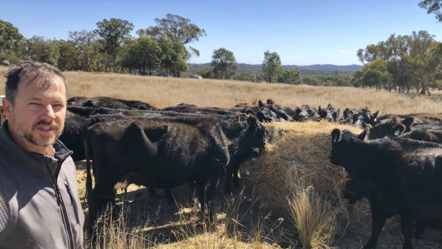 Andrew Bryant runs Clunes Crossing and says he's never seen a hay shortage like this one.