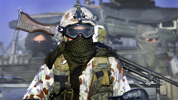 SAS soldiers on patrol in Afghanistan in 2005.