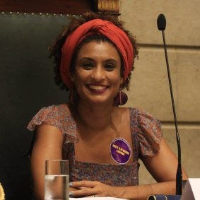 Assassinated: Rio city councillor Marielle Franco in a photo from her official Facebook page.