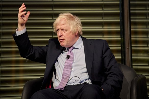 Boris Johnson in Sydney last year … and he’s coming back.