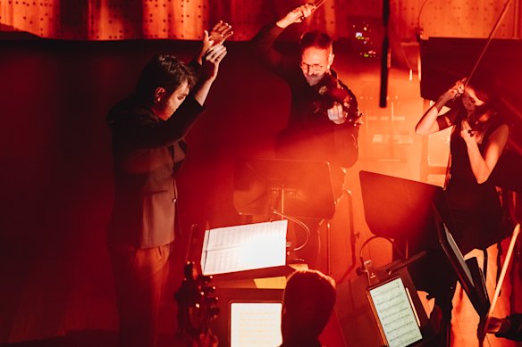 Dedication concentration: Ensemble Apex with conductor Sam Weller.