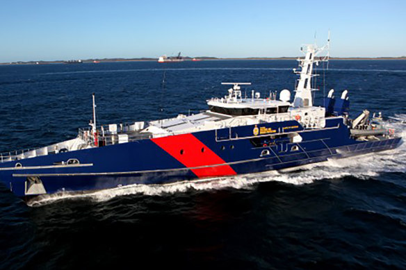 Australia's Cape Class patrol boat, built by WA-based Austal.