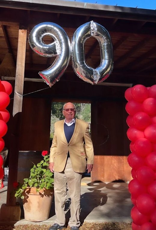 Party Boy: Rupert Murdoch had quiet celebrations for his 90th ahead of a bigger party planned for July.